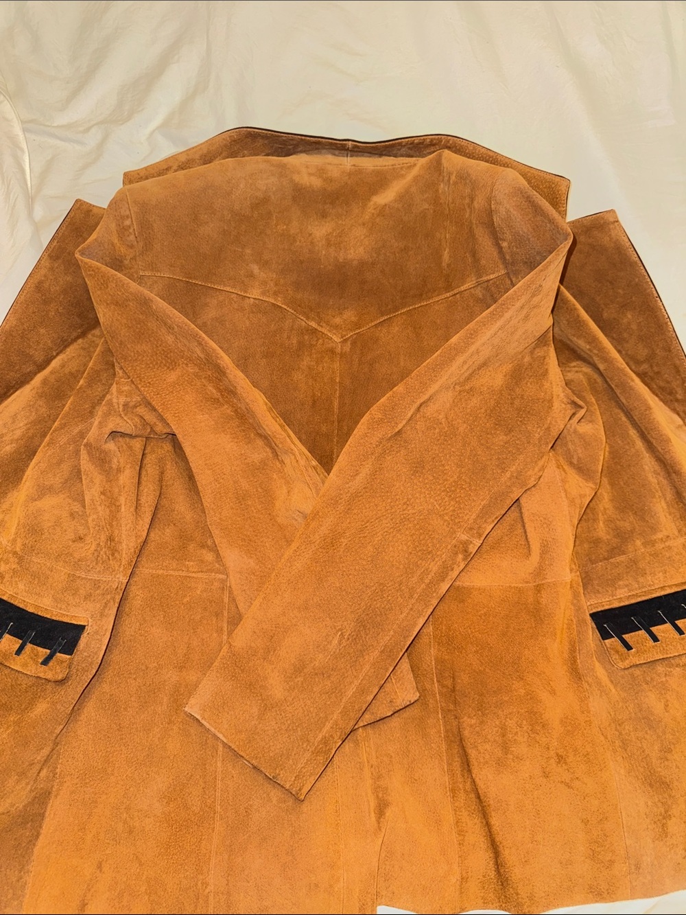 Vintage Cripple Creek Genuine Leather Suede Western Blazer Jacket Women’s M Brow - Picture 9 of 17